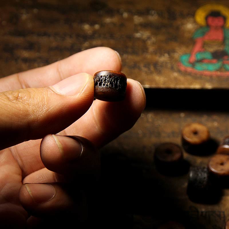 Buddha Stones Tibetisches Yak-Knochen-Dzi-Perlen-Armband, Türkis, hält böse Geister fern