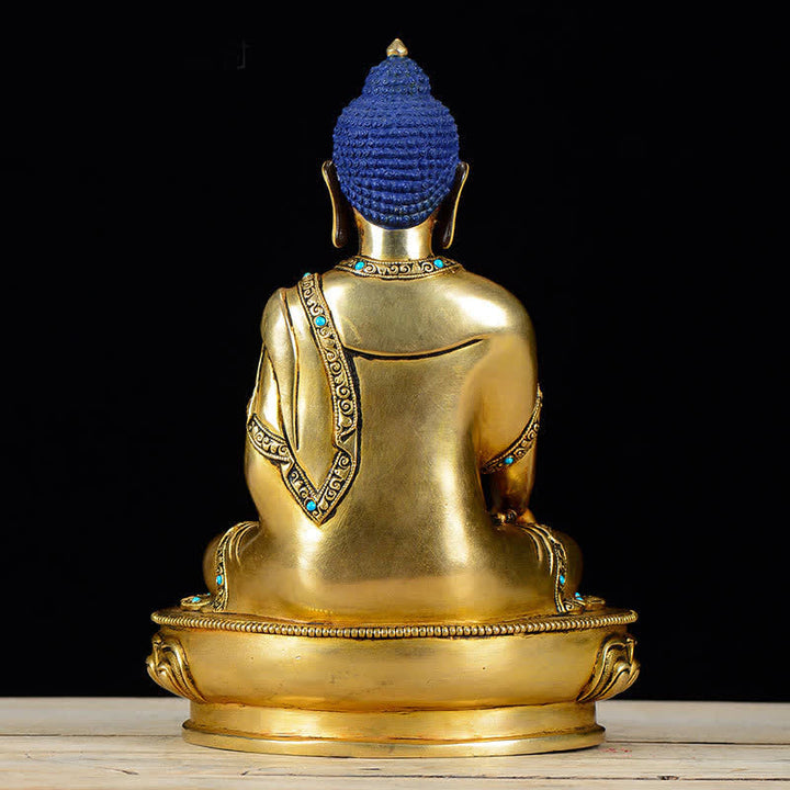 Buddha Shakyamuni Mitgefühl Kupfer Statue Dekoration