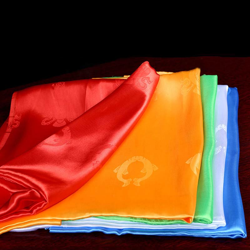 Tibetischer Segen, verheißungsvolle Khata-Dekoration in 5 Farben