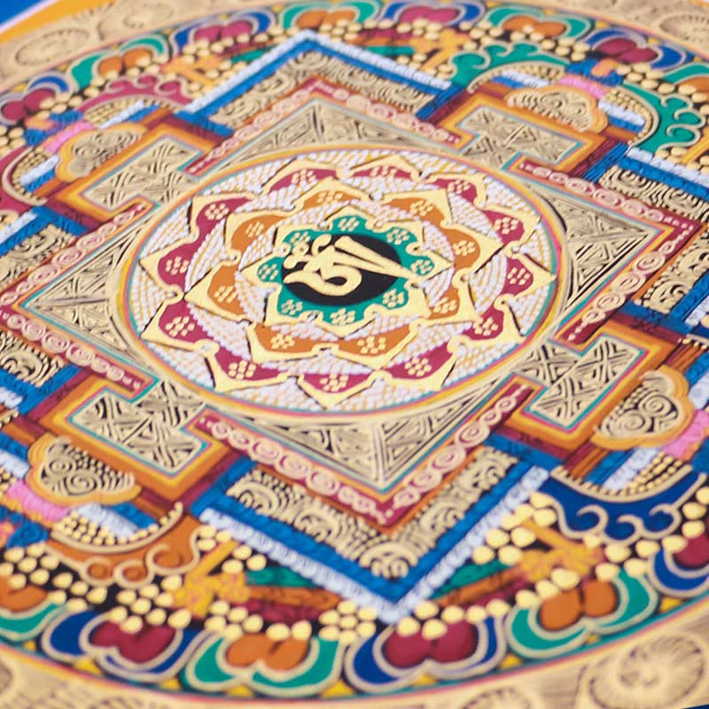 Tibetisches handgefertigtes Thangka-Gemälde, Segens-Thangka-Blindbox, zufälliges Farbmuster