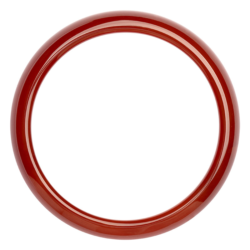 Buddha Stones Natürlicher roter Achat-Vertrauensarmband-Armreif