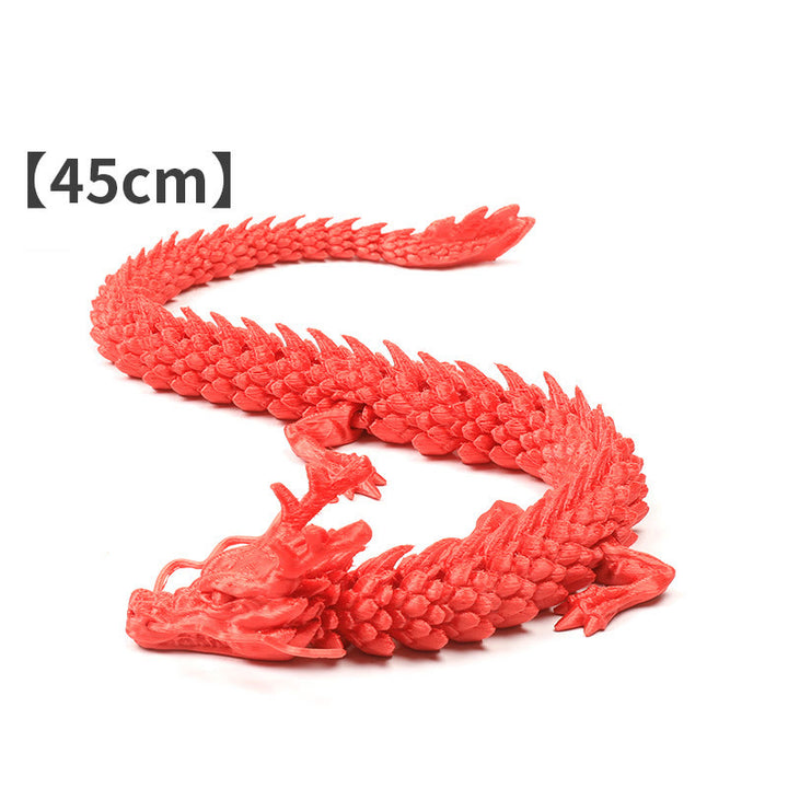 Feng Shui Drache, leuchtender 3D-gedruckter Drache, Glück, Erfolg, Heimdekoration