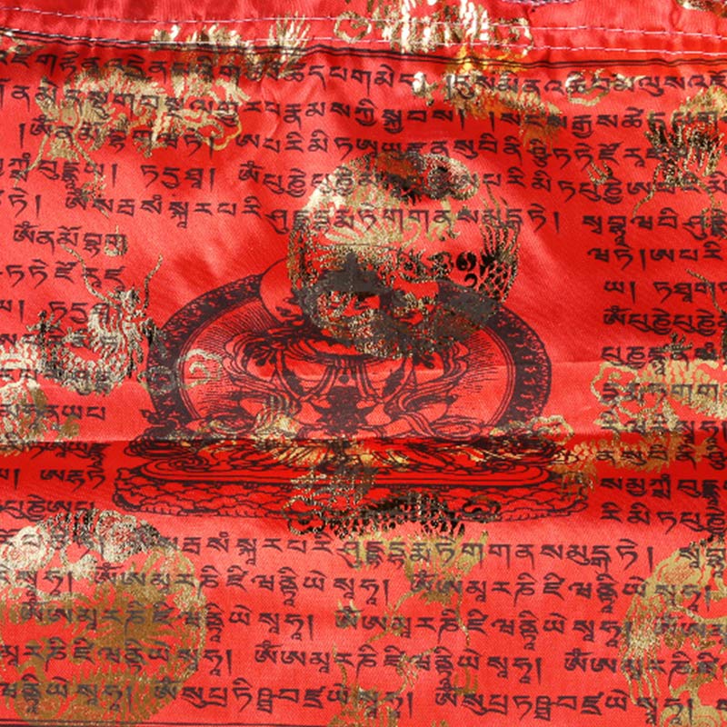 Tibetisch 5 Farben Windpferd Segen Langlebigkeit Sutra Outdoor 20 Stück Gebetsfahnen Dekoration