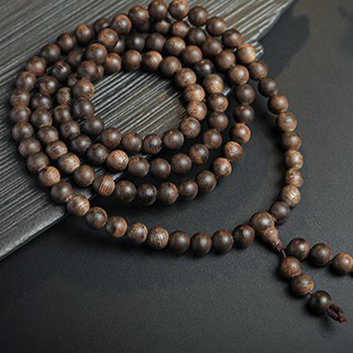 Buddha Stones 108 Mala Perlen Adlerholz Frieden Stärke Ruhe Armband