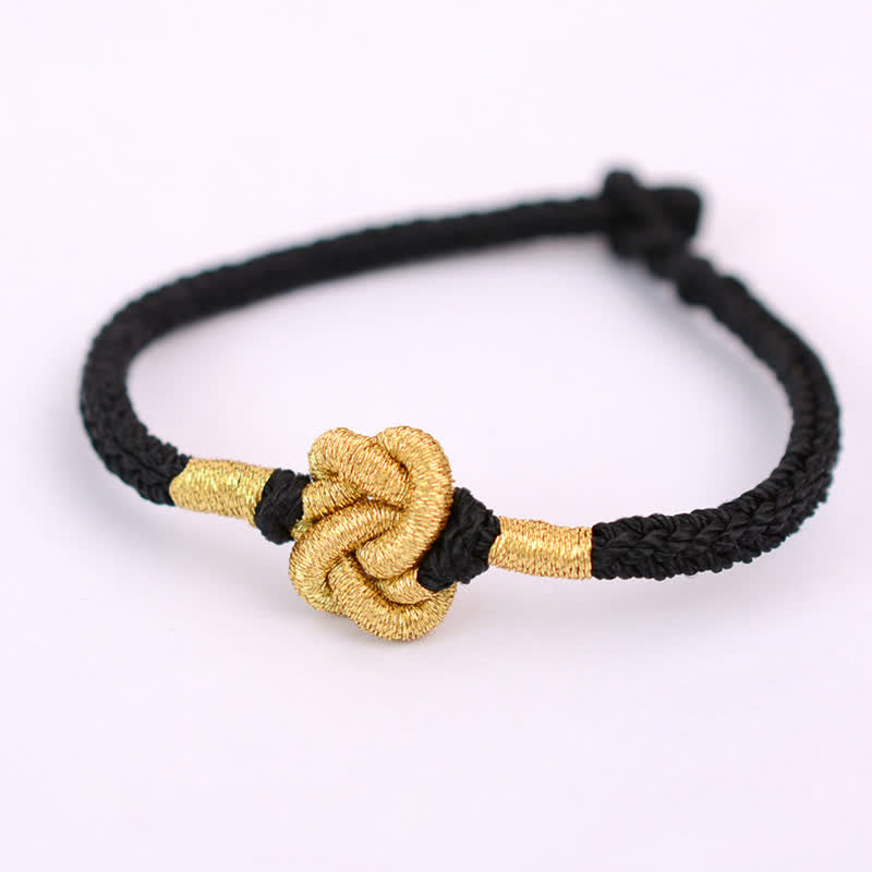 Handgefertigtes schlichtes Design chinesisches Knoten-Glücks-Stärke-Geflecht-Schnur-Armband