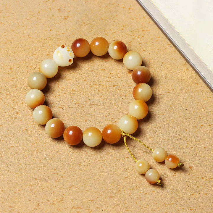 Buddha Stones Natural Bodhi Seed Lovely Paw Claw Peace Wisdom Armband