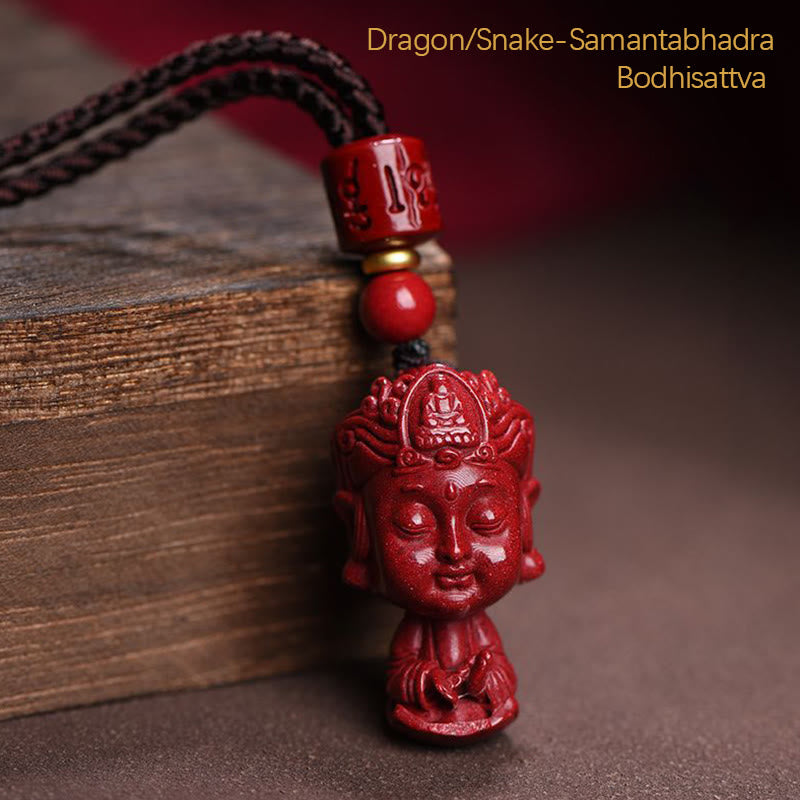 Buddha Stones, chinesisches Sternzeichen, Natal-Buddha, natürliches Zinnober-Amulett, halten böse Geister fern. Halsketten-Anhänger