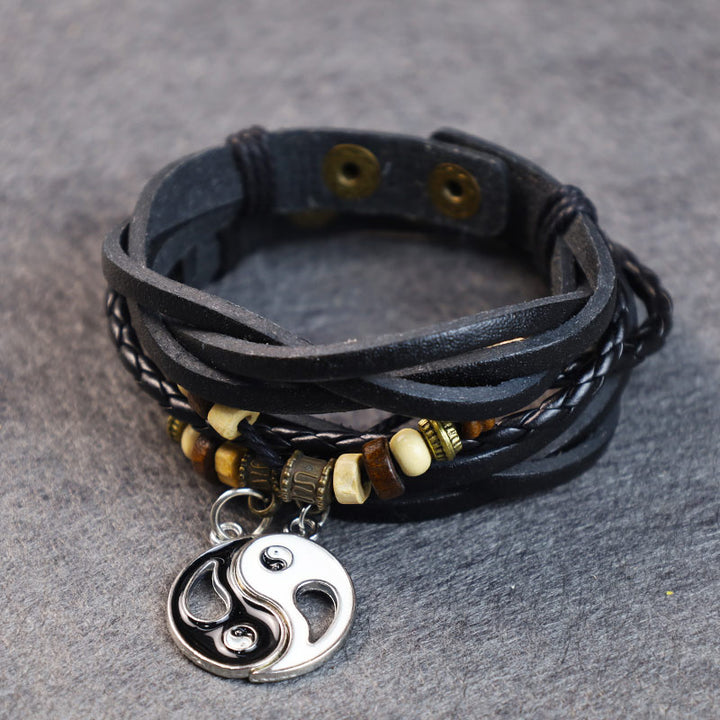 Paar-Balance-Armband mit Yin-Yang-Anhänger