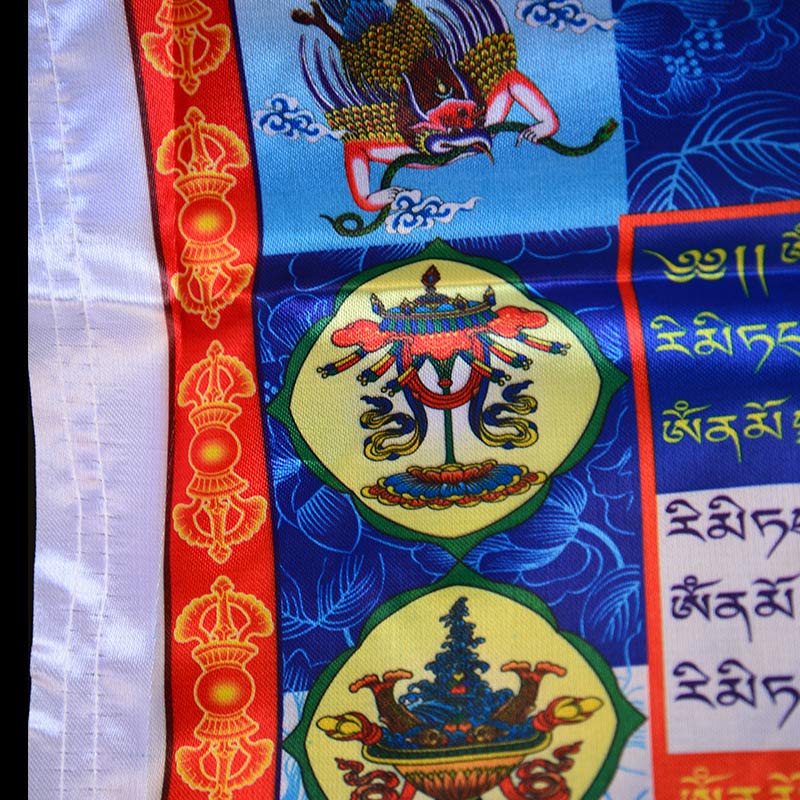 Buddha Stones, tibetische bunte Windpferd-Schutz-Gebetsfahnen-Dekoration für den Außenbereich