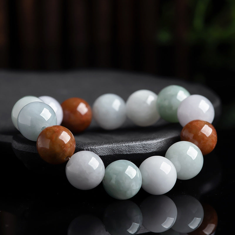 Buddha Stones natürliches Jade-Heilschutz-Armband