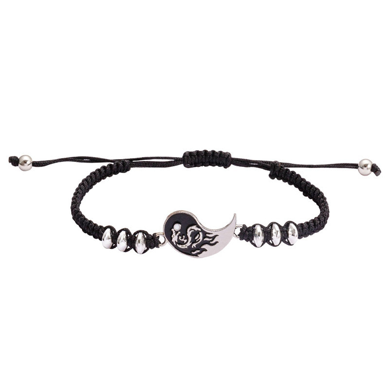 Buddha Stones 2-teiliges Yin-Yang-Drachen-Paar-Armband