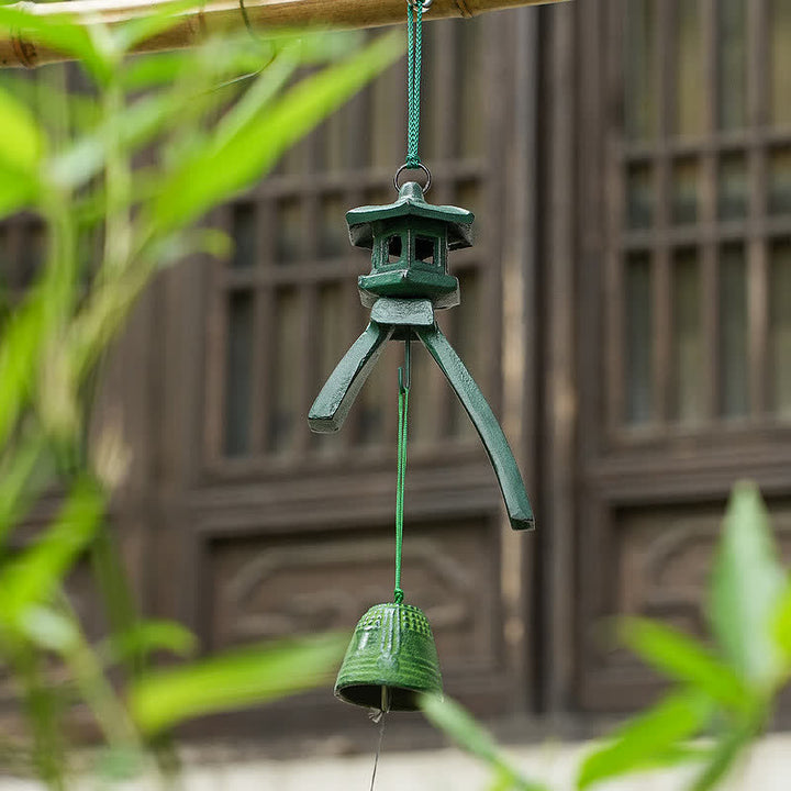 Auspicious Glockenspiel zum Aufhängen an der Wand, Glücksbringer, handgefertigte Heimdekoration