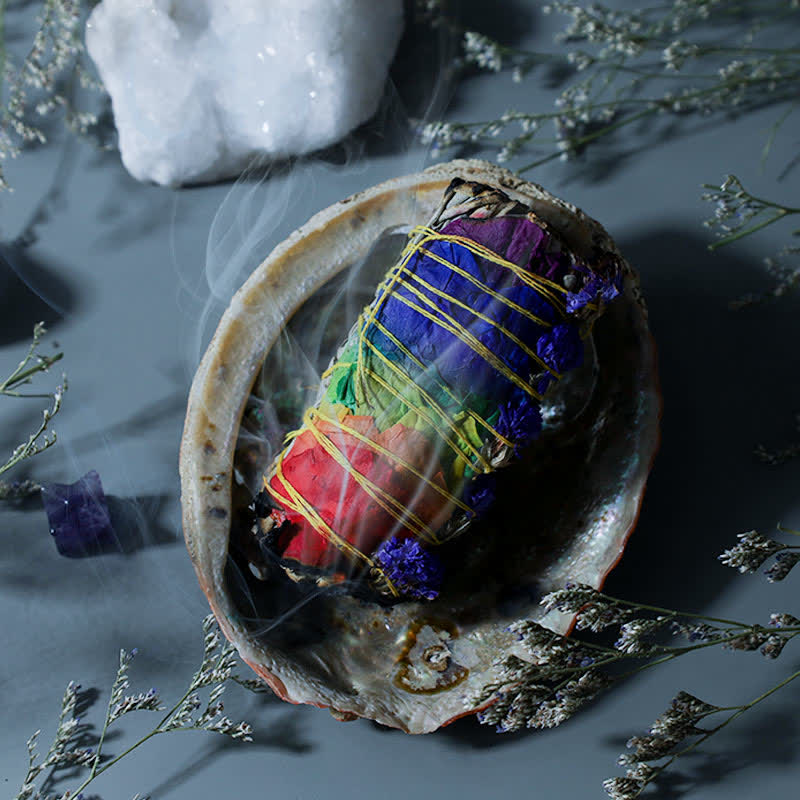 Buntes Räucherstäbchen mit Gänseblümchen und roten Rosenblüten für Zuhause, Reinigung, Räucherstäbchen, Heilung, Meditation, Räucherstäbchen, Rituale-Set