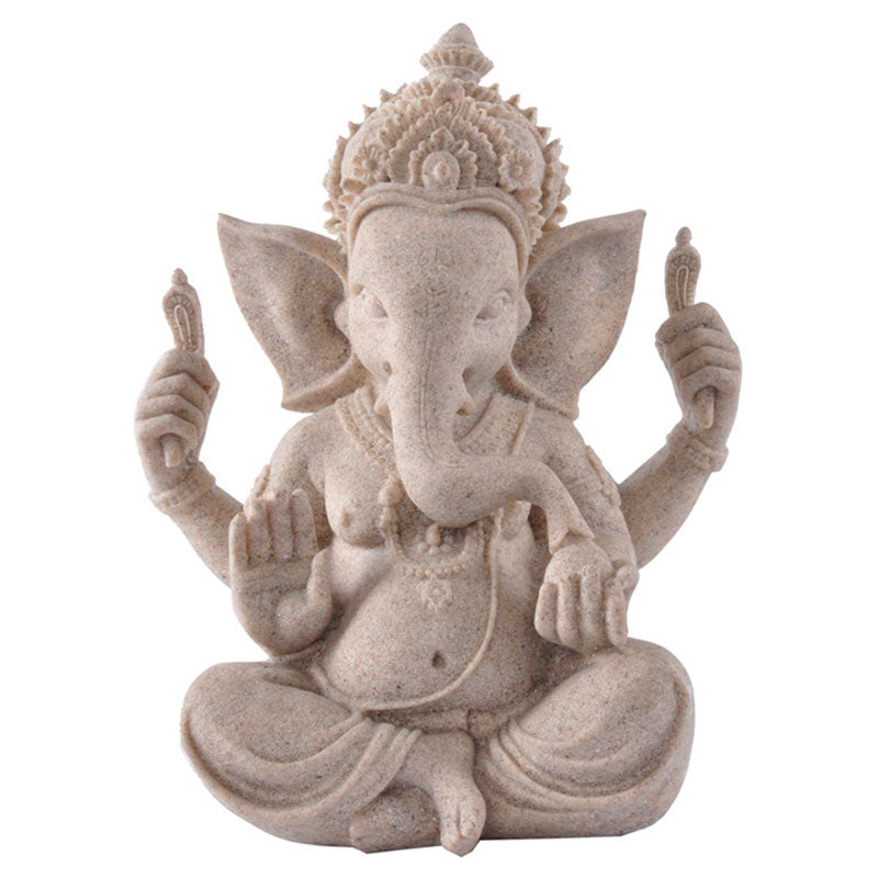 Buddha Stones, Ganesh Ganpati, Elefantenstatue, Reichtum, Segen, Heimdekoration