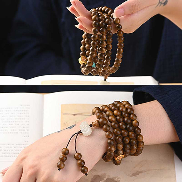 Tibetisches Palisander-Schutz-Ruhe-Armband Mala