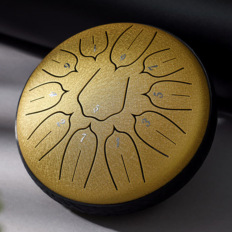 Buddha Stones Steel Tongue Drum Sound Heilung Meditation Yoga Lotus Drum Kit 11 Note 6 Zoll