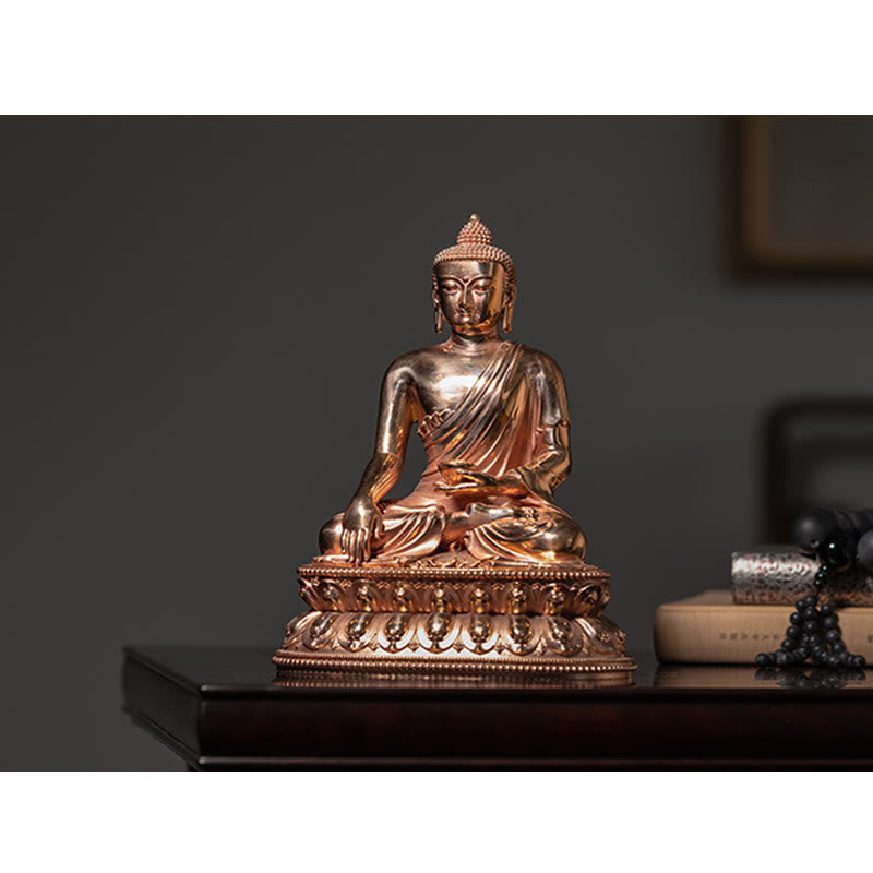 Gautama Shakyamuni Buddha Figur Serenity Kupfer Statue Home Dekoration