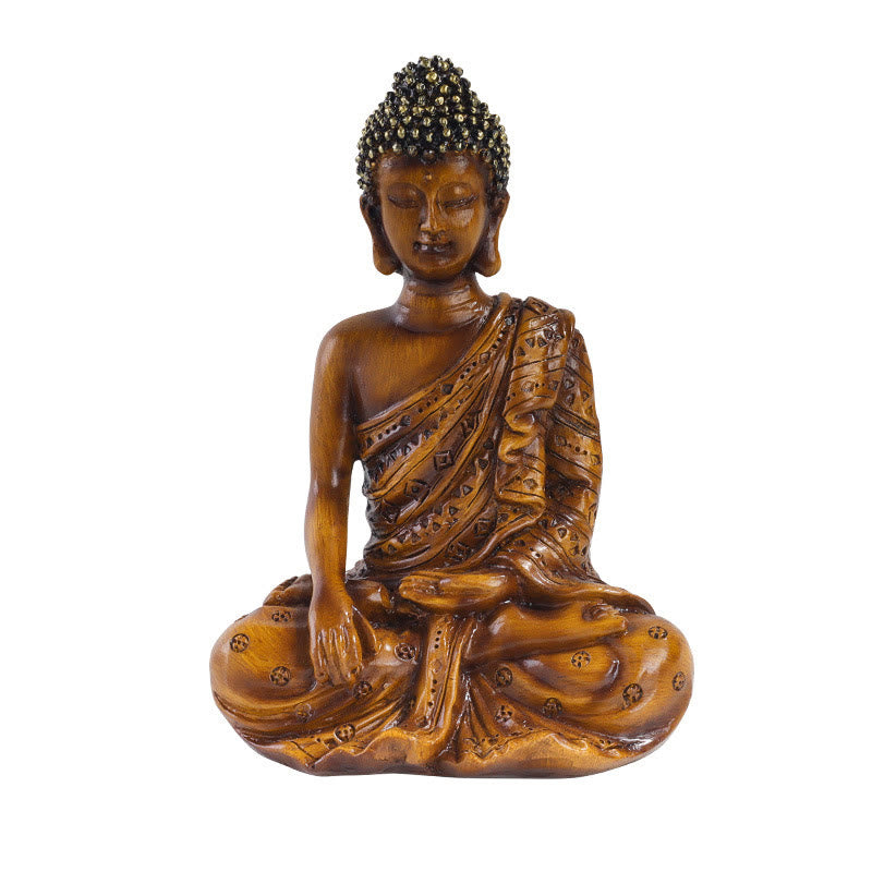 Buddha Stones, tibetische Meditation, betender Buddha, Gelassenheit, Kunstharz, Heimdekoration