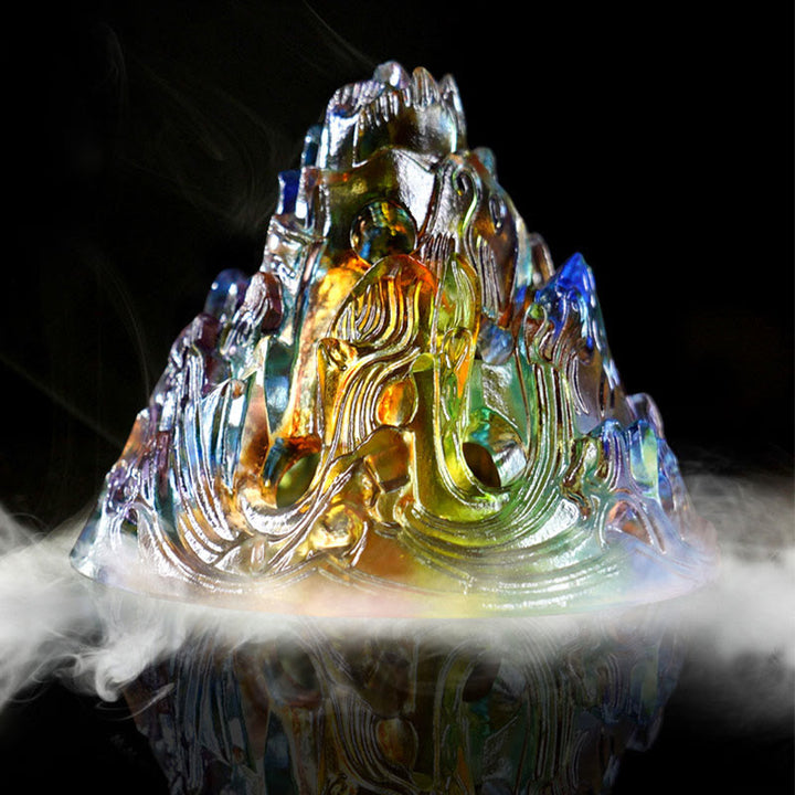 Liuli Crystal Mountain Healing Meditation Weihrauchbrenner