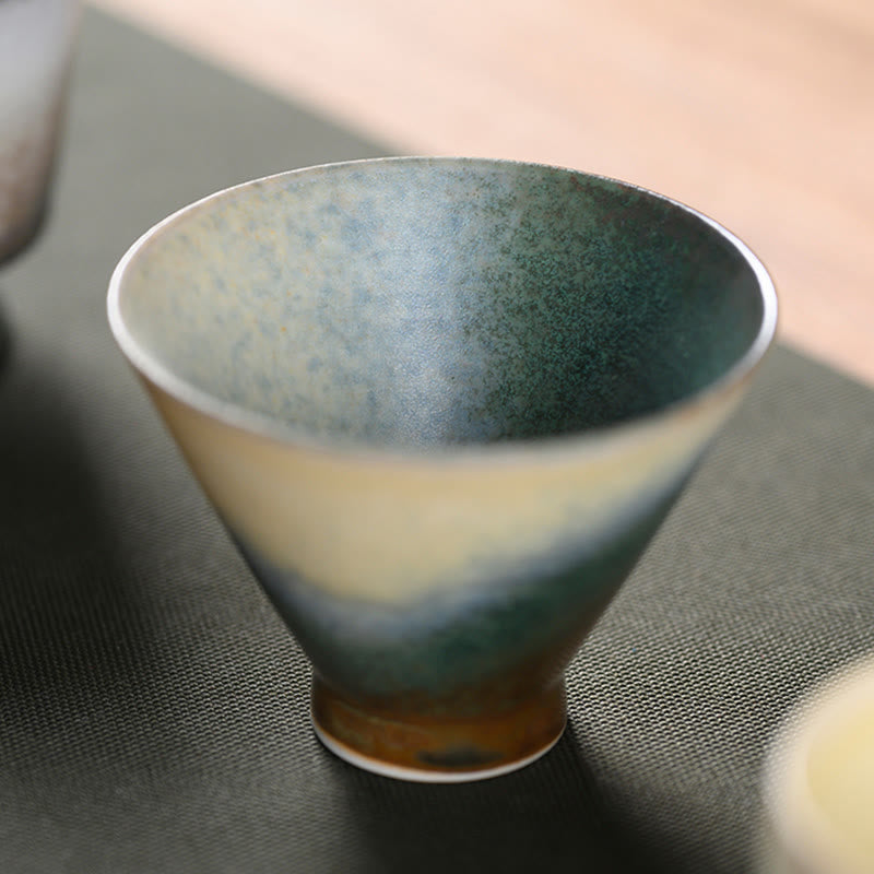 Buddha Stones Vintage Ofen Transmutation Kiln Porzellan Teetasse Kung Fu Teetasse